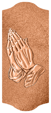 DARAY-C-516-CP-SH-CP Copper Praying Hands Shimmer Copper